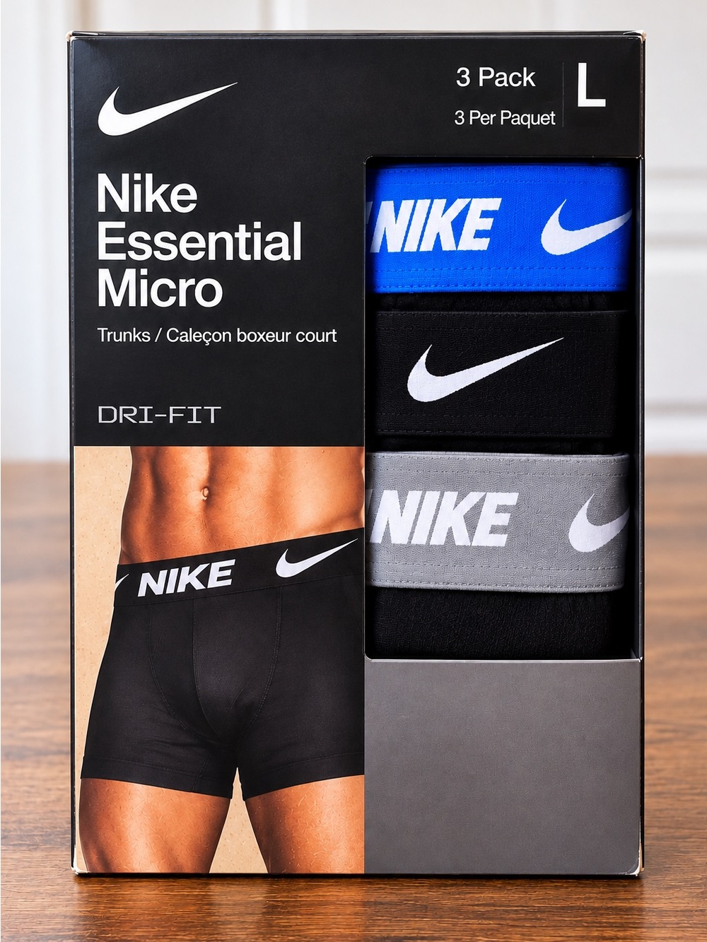 Nike Men's Boxer Briefs – Multicolored Waistband NWT (In Box)  in Box Size Large